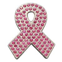 Western Screw Back Concho Crystals Breast Cancer Bling Cowgirl